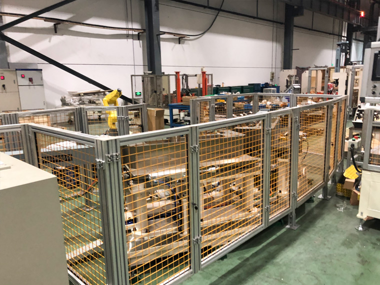 澳宏機(jī)器人安全圍欄易拆裝，安全堅(jiān)固